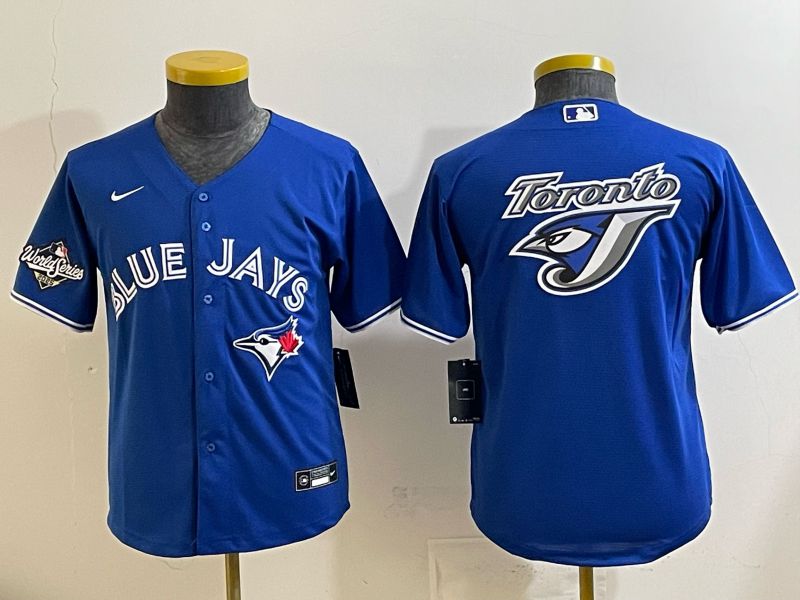 Youth 2025 Nike Toronto Blue Jays Blank blue Game MLB Jersey 012